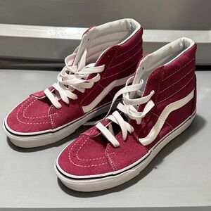 Vans Women's Fuchsia High-Top Sneakers